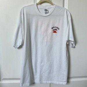 Delta Malibu Rum White Neon Graphic Crewneck Tshirt